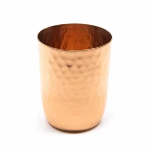 Koperen Beker Gehamerd - 350 ml